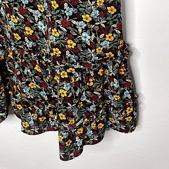 BCBG Paris Floral Layered Sleeveless Ruffle Dress XXL - Picture 8 of 10